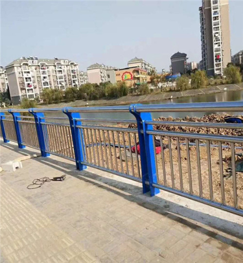 304不锈钢桥梁护栏 河道景观复合管防护栏杆