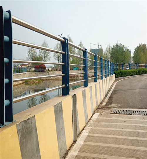 河道景观安全隔离防护栏 不锈钢桥梁防撞护栏